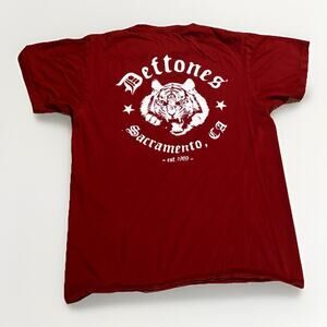 Deftones Tiger Est 1988 Sacramento CA Shoegaze T-Shirt Size large